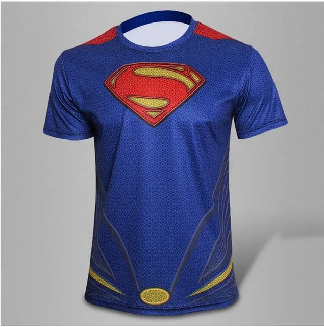 Men fitness t shirt round neck print 21 styles