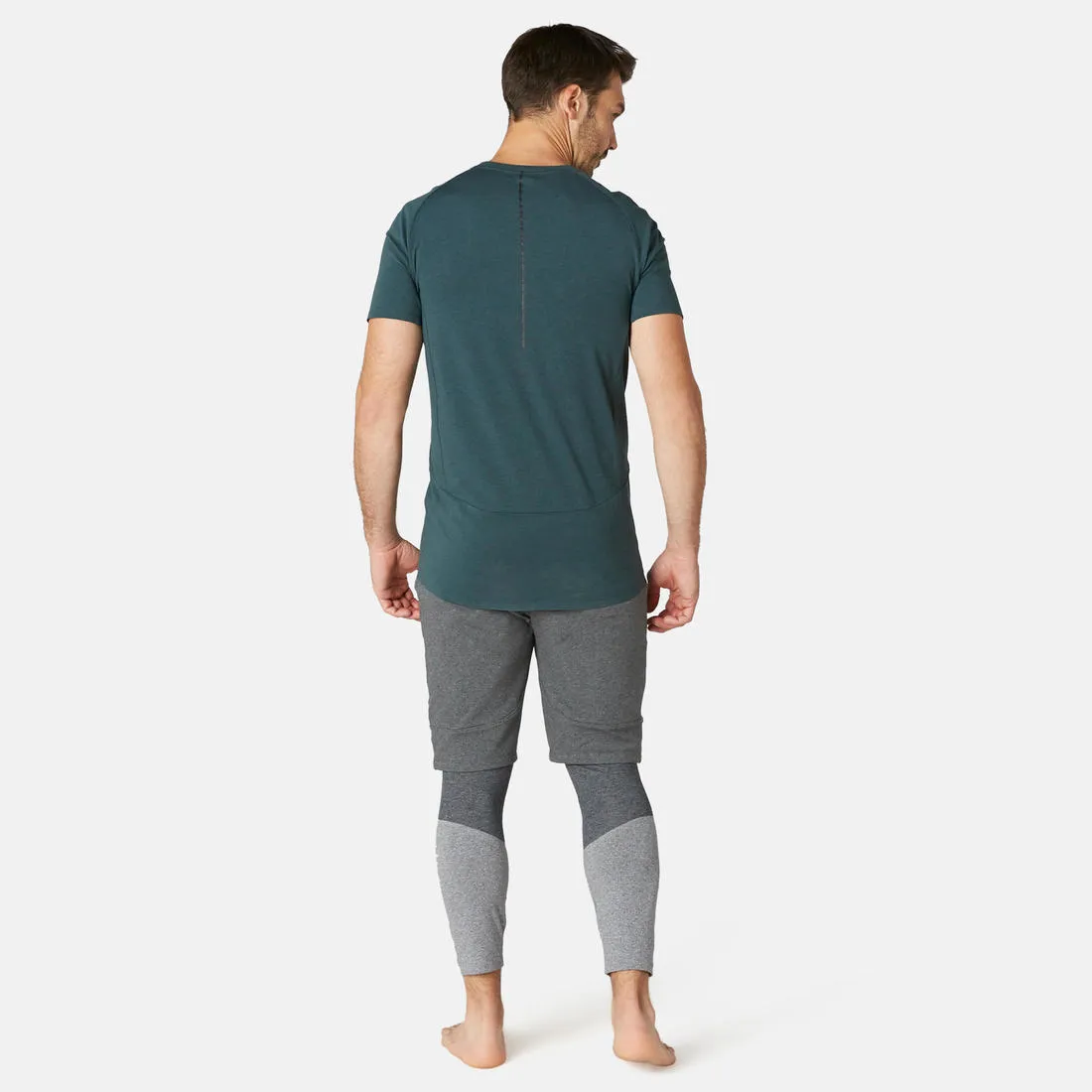 Men's Long Sport Slim-Fit Shorts 900 - Dark Grey