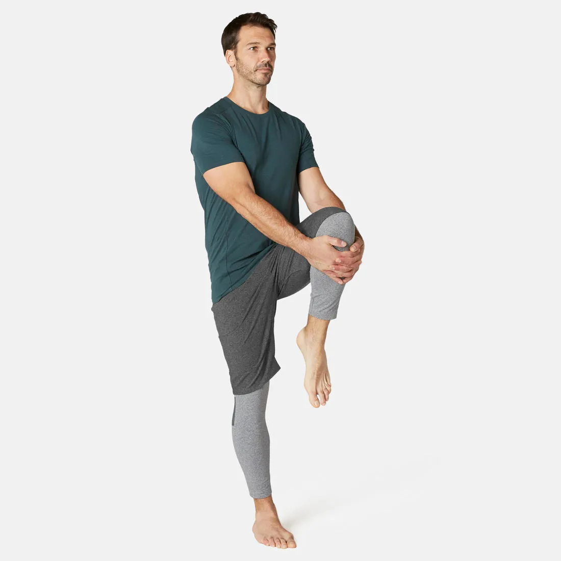 Men's Long Sport Slim-Fit Shorts 900 - Dark Grey