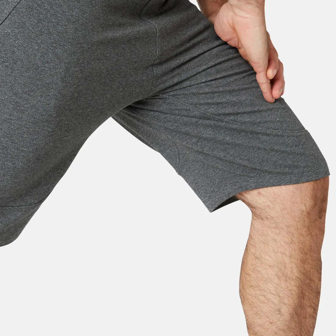 Men's Long Sport Slim-Fit Shorts 900 - Dark Grey