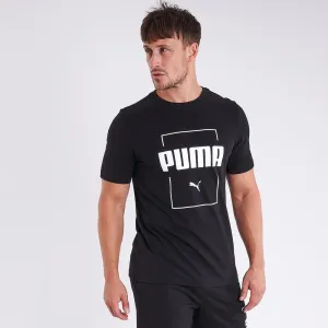 Men's Short-Sleeved Fitted Crew Neck Cotton Fitness T-Shirt - Black