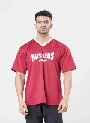 Mesh Basketball Tshirt Maroon