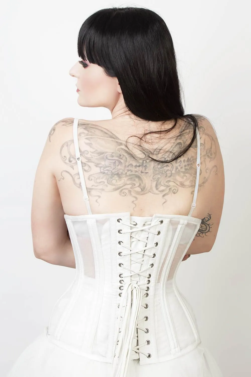 Mesh with Cotton Custom Made Waist Training Corset (ELC-102)