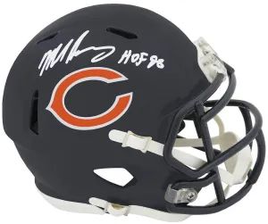 Mike Singletary Signed Chicago Bears Riddell Speed Mini Helmet w/HOF'98 (SS COA)