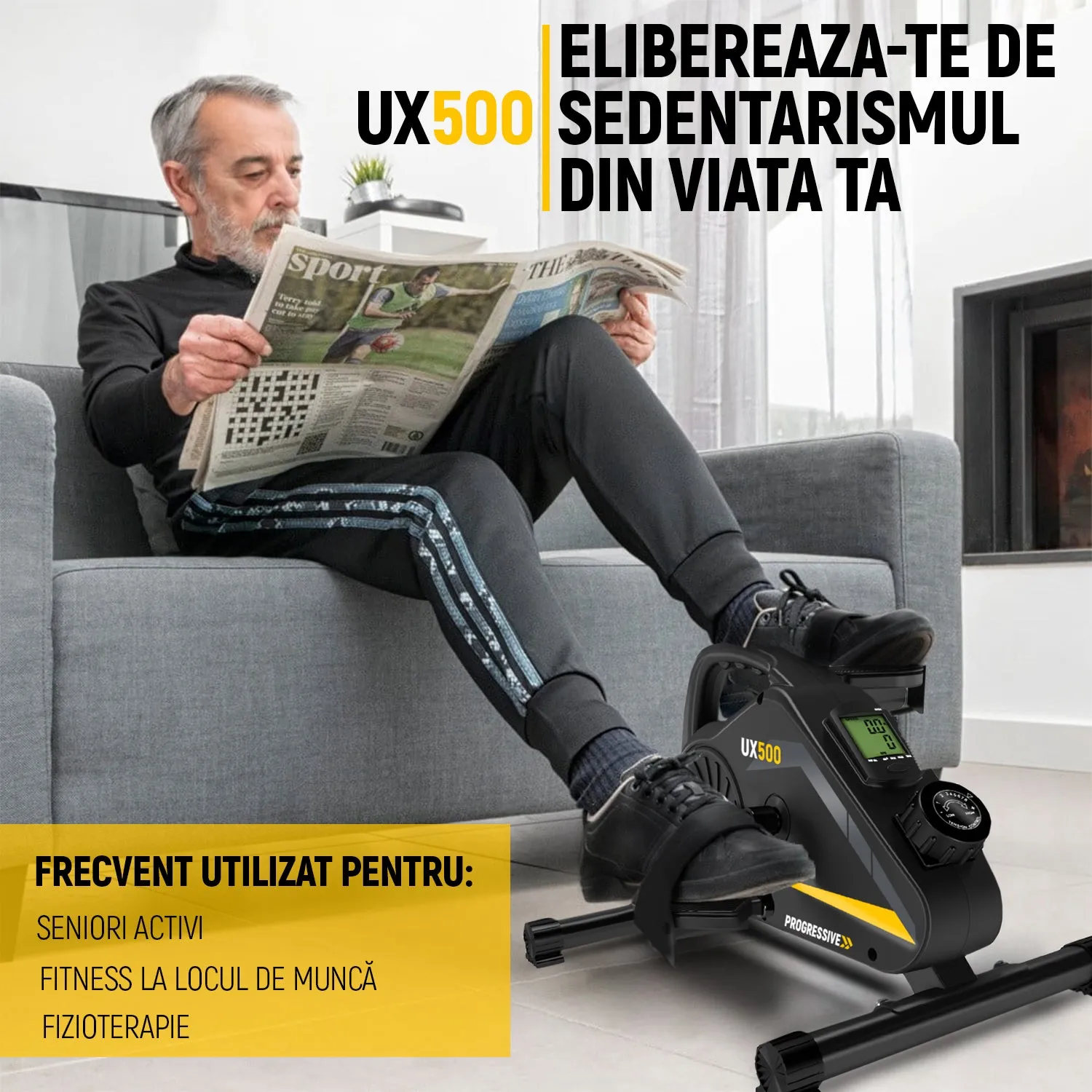 Mini bicicleta fitness PROGRESSIVE UX500