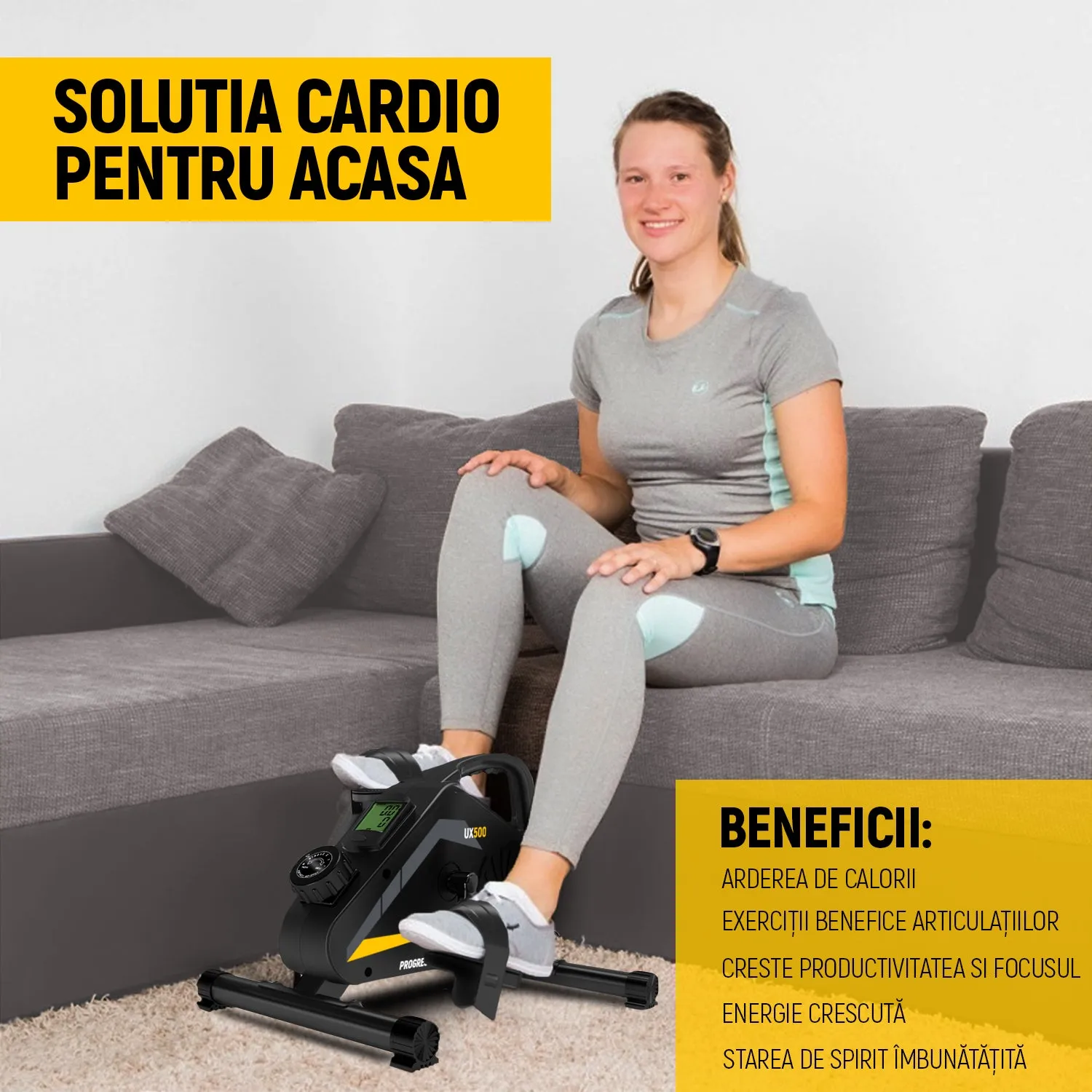 Mini bicicleta fitness PROGRESSIVE UX500