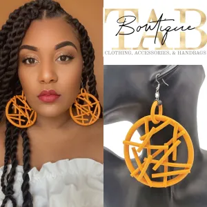 Mustard Yellow Jungle Gym Earrings