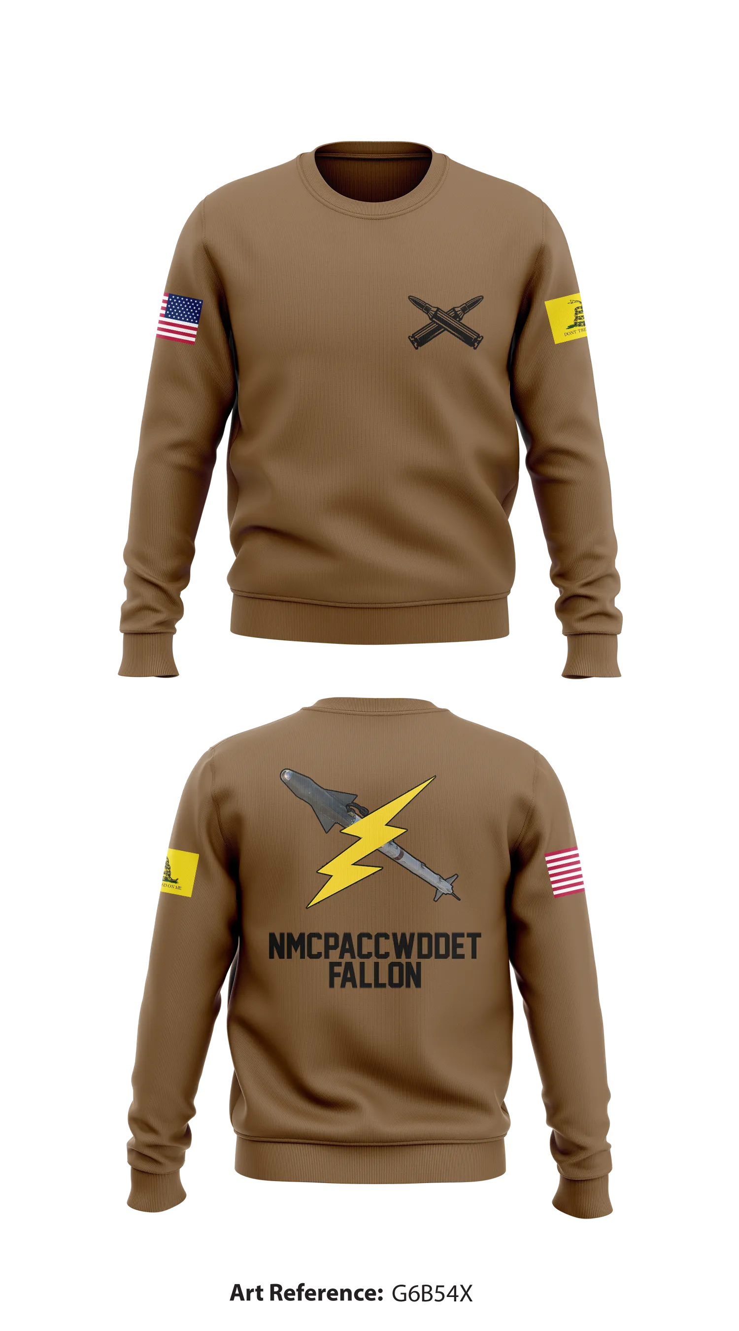 Naval Munitions Command Pacific Conus West Division Detachment Fallon Store 1 Core Men's Crewneck Performance Sweatshirt - g6b54X
