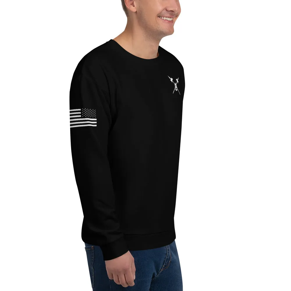 NCOA, TJAGLCS Store 1 Core Men's Crewneck Performance Sweatshirt - a5W2p4-BLK