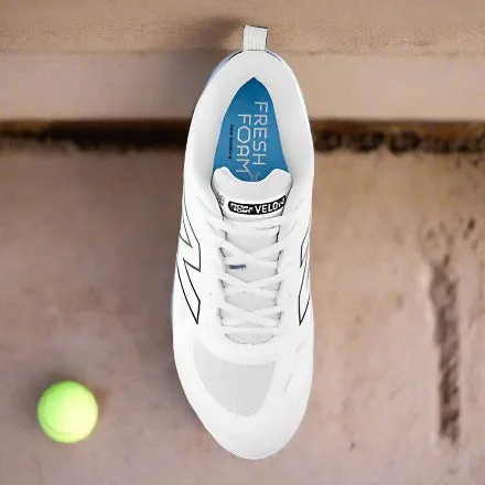 New Balance Fresh Foam X Velo v4 Metal Softball Cleat - White w/ Black
