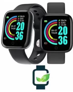 NEW Bymaya PL262 (D20) Latest Fitness Tracker Bluetooth Smart Watch Black (Pack of 1) Smartwatch (Black Strap)