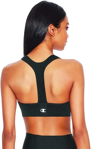 New The World's Best Sports Bra, Champion Women's Absolute Sports Bra with SmoothTec Band, Black, Sz L!