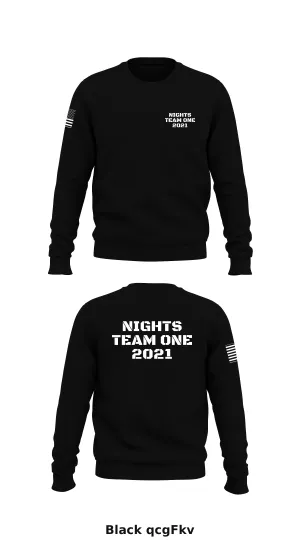 Nights Team One 2021 Store 1 Core Men's Crewneck Performance Sweatshirt - qcgFkv