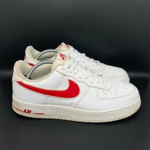 Nike Air Force 1 ‘07 Low White/Gym Red Shoes Men’s Sz 13