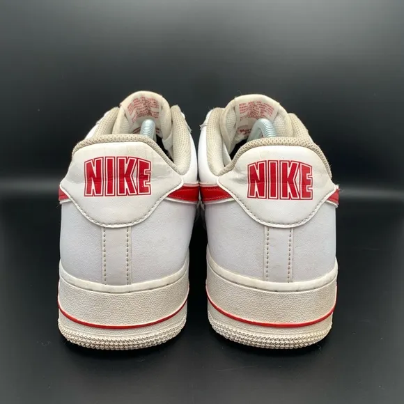 Nike Air Force 1 ‘07 Low White/Gym Red Shoes Men’s Sz 13