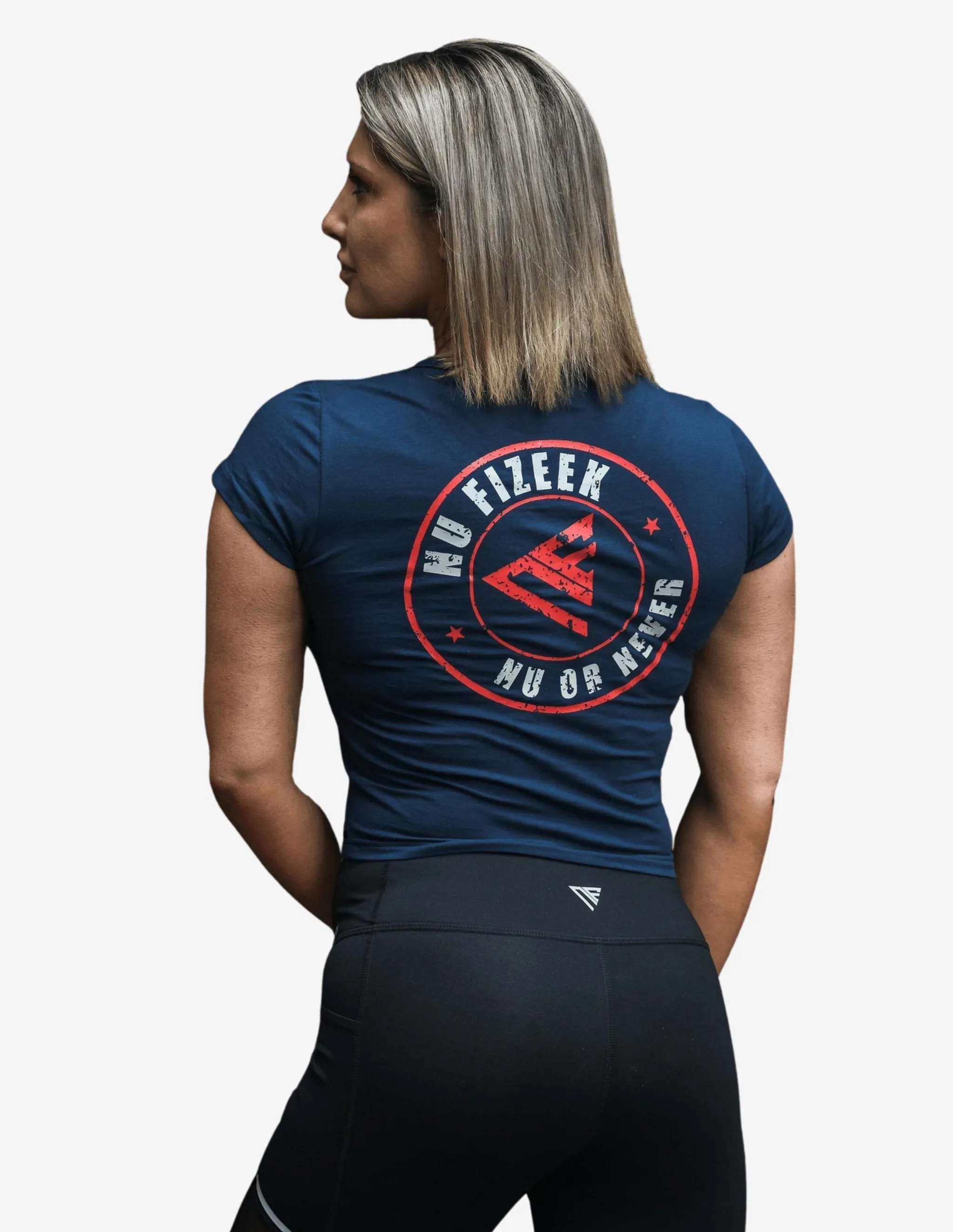 NU ATTITUDE CROP TOP BLUE