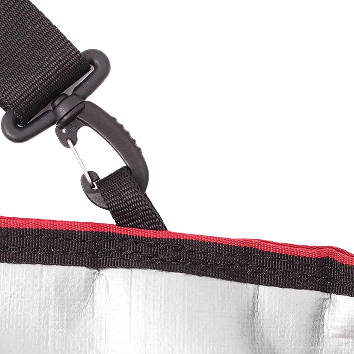 Ocean and Earth 7'0 Barry Basic Fish Surfboard Cover - Silver/Red