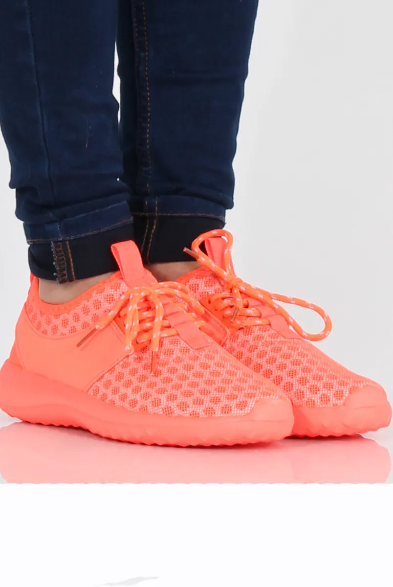 Orange Spotted Trainers - Amalia