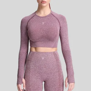 Orbit Seamless Long Sleeve Crop Top