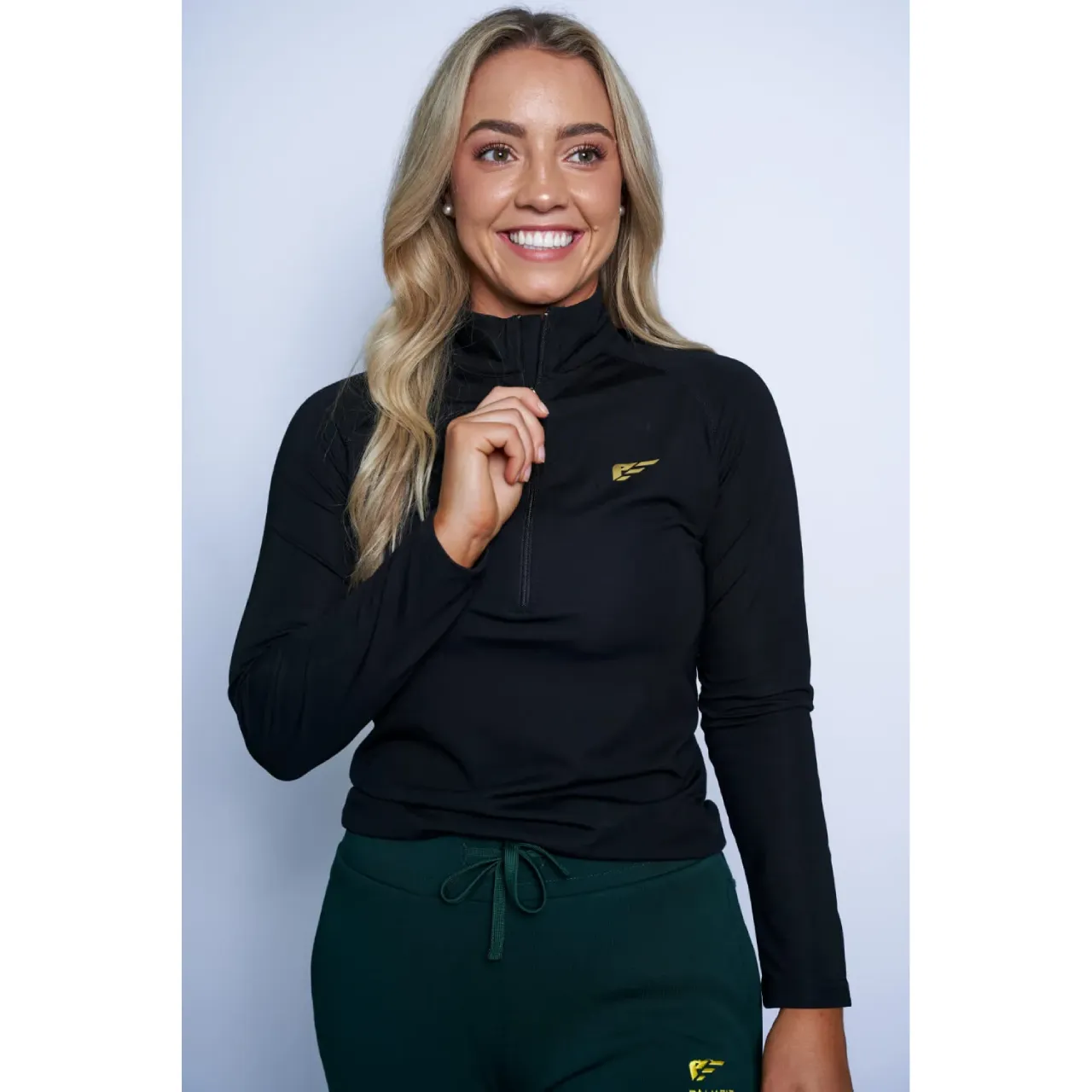 Palmfit COMFORT 1/4 Women’s Zip Pullover, Black