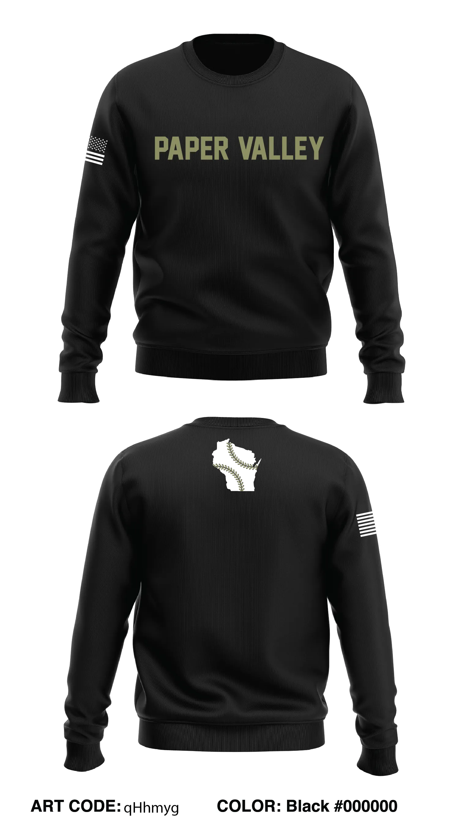 Paper Valley Pike Store 1 Core Men's Crewneck Performance Sweatshirt - qHhmyg