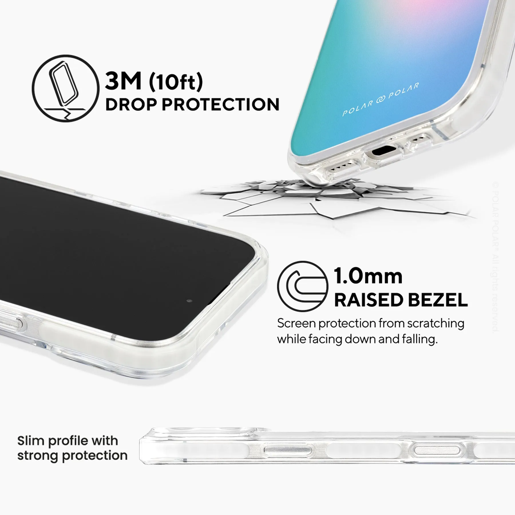 Polar Light - iPhone 16 Pro Clear Bumper MagSafe Case