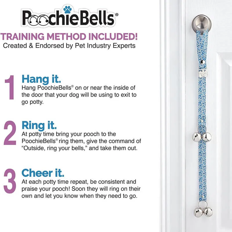PoochieBells with Premium Cotton Webbing