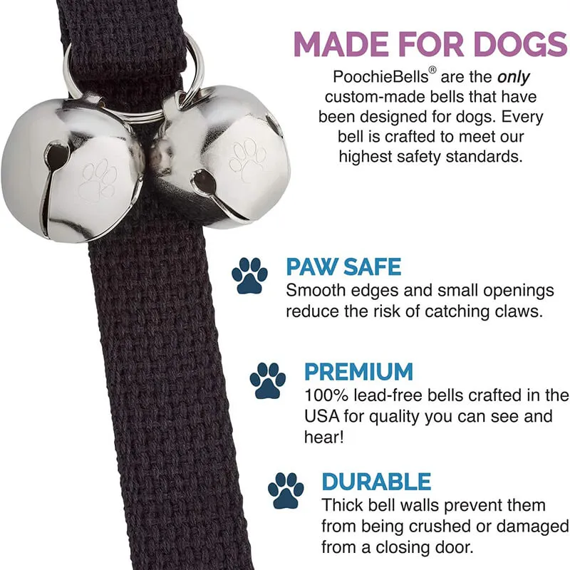 PoochieBells with Premium Cotton Webbing