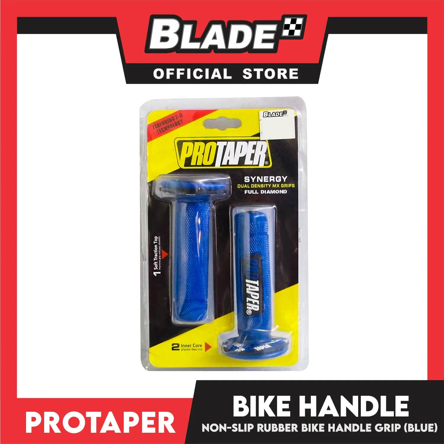 Protaper Rubber Bike Handle Grip (Blue)
