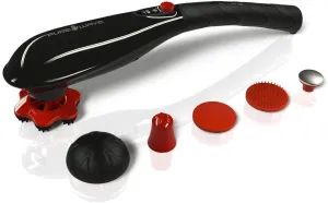 PUREWAVE™ CM-07 Dual Motor Percussion   Vibration Therapy Massager (Black) | Official Patented CM-07™ | Treat pain for back, sciatica, neck, leg, foot, plantar fasciitis, tendinitis, arthritis, sports