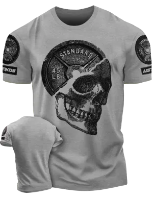 "Skullplate" Funny Motivational Workout T-Shirt for Men