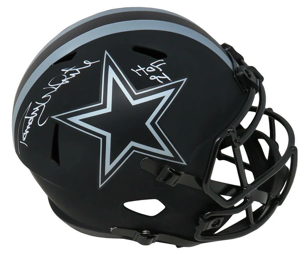 Randy White Signed Dallas Cowboys Eclipse Riddell FS Rep Helmet w/HOF'94 -SS COA