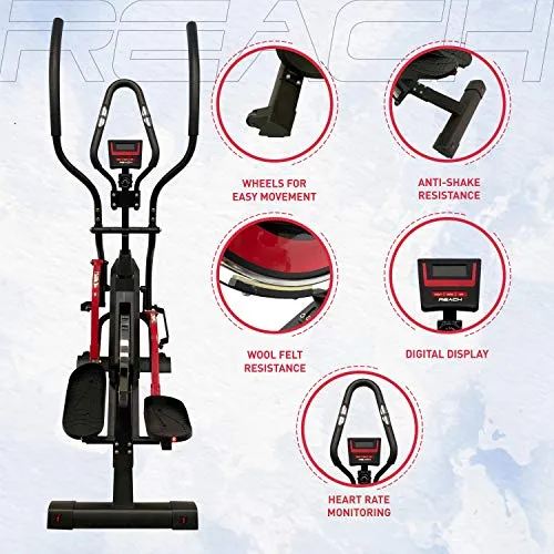 Reach Evolve Elliptical Climber Cross Trainer   Stepper | Exercise Fitness Equipment for Home Gym