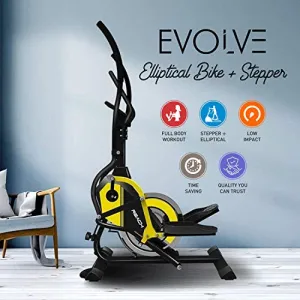 Reach Evolve Elliptical Cross Trainer for Home   Stepper | 2-in-1 Exercise Fitness Equipment for Home Gym | Magnetic Resistance & Digital Monitor | 12 Months Warranty