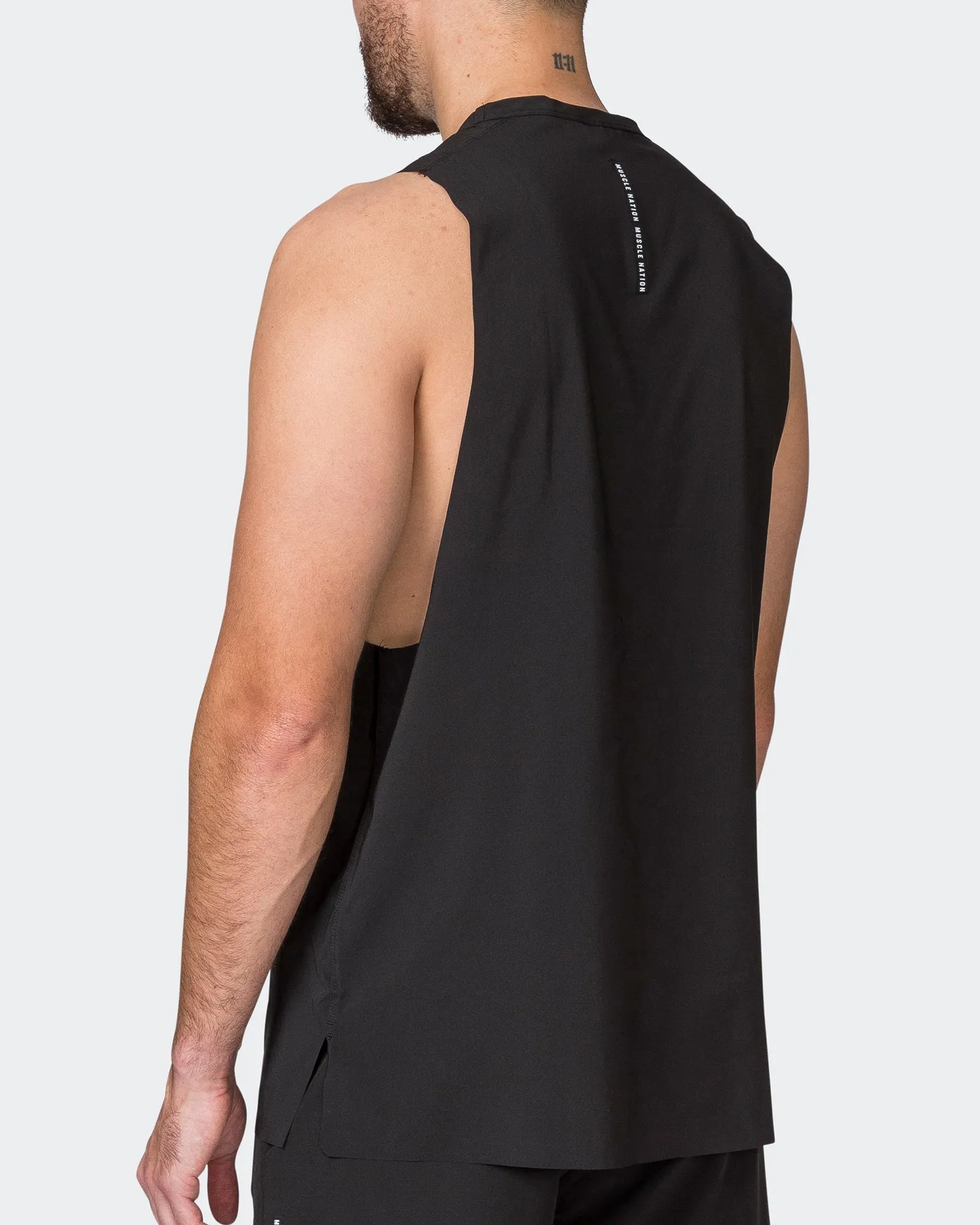 Replay Laser Cut Tank - Black