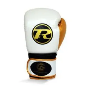 RINGSIDE PRO FITNESS SYNTHETIC LEATHER STRAP-WHITE/GOLD