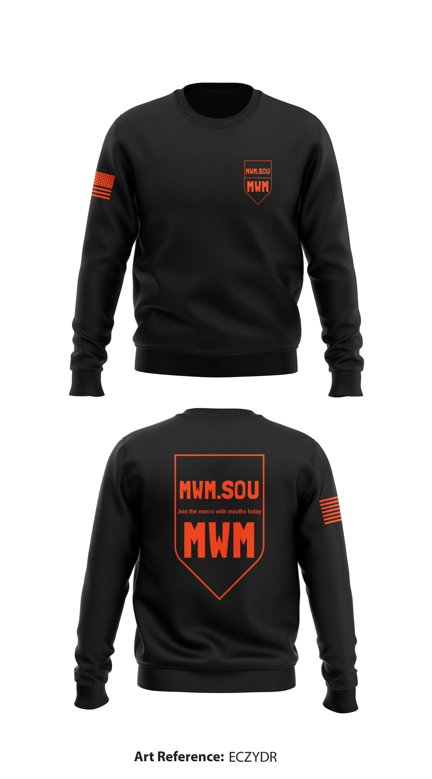 ROTC Store 1 Core Men's Crewneck Performance Sweatshirt - eCZydr