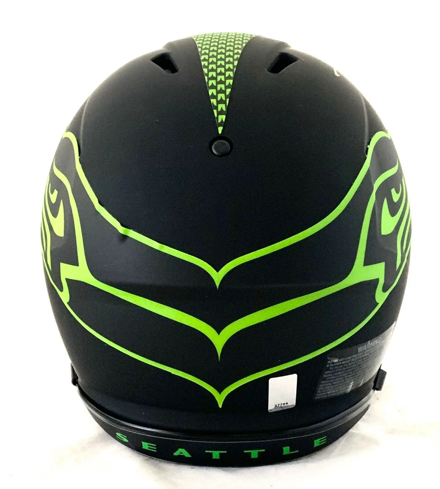 RUSSELL WILSON SIGNED SEATTLE SEAHAWKS FS ECLIPSE SPEED AUTHENTIC HELMET- GREEN