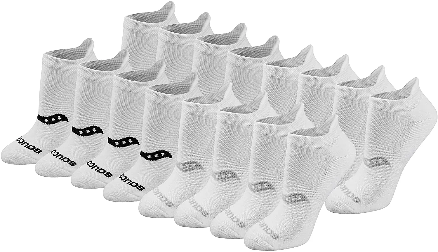 Saucony Women's Performance Heel Tab Athletic Socks (8 & 16 Pairs)