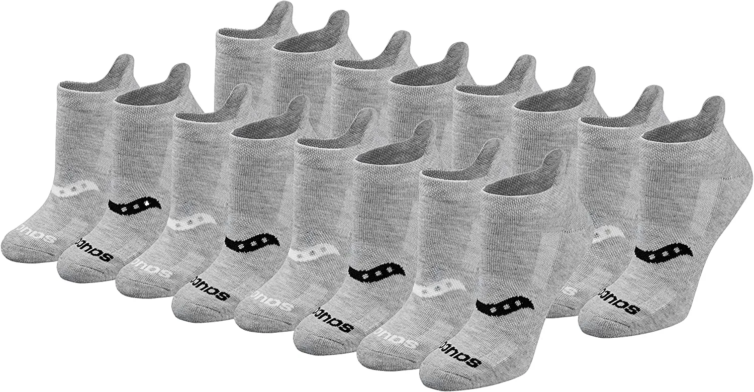 Saucony Women's Performance Heel Tab Athletic Socks (8 & 16 Pairs)