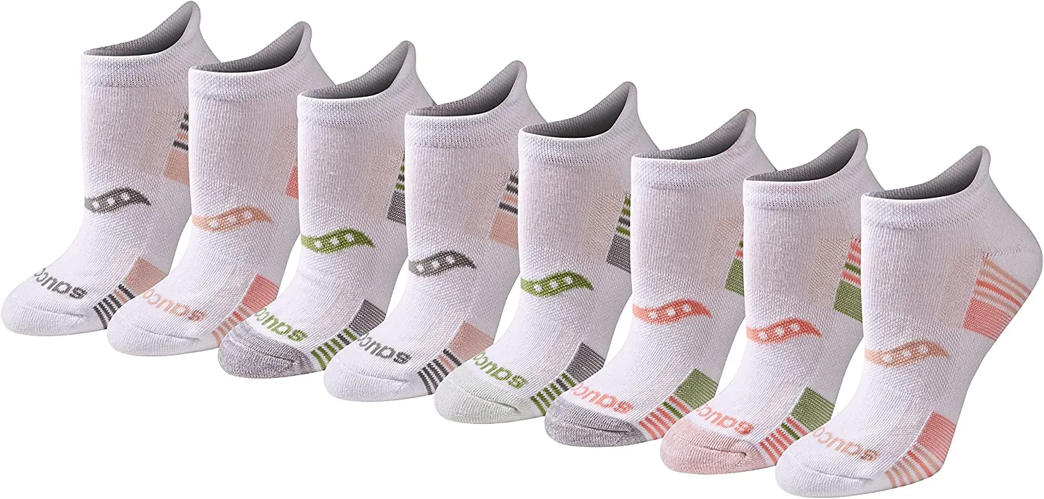 Saucony Women's Performance Heel Tab Athletic Socks (8 & 16 Pairs)