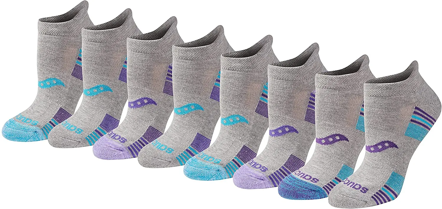 Saucony Women's Performance Heel Tab Athletic Socks (8 & 16 Pairs)