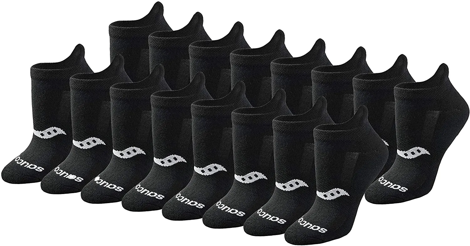 Saucony Women's Performance Heel Tab Athletic Socks (8 & 16 Pairs)