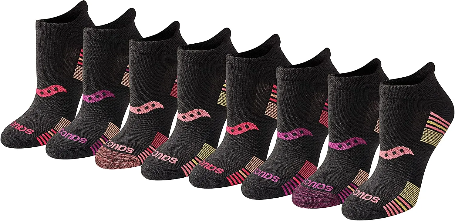 Saucony Women's Performance Heel Tab Athletic Socks (8 & 16 Pairs)