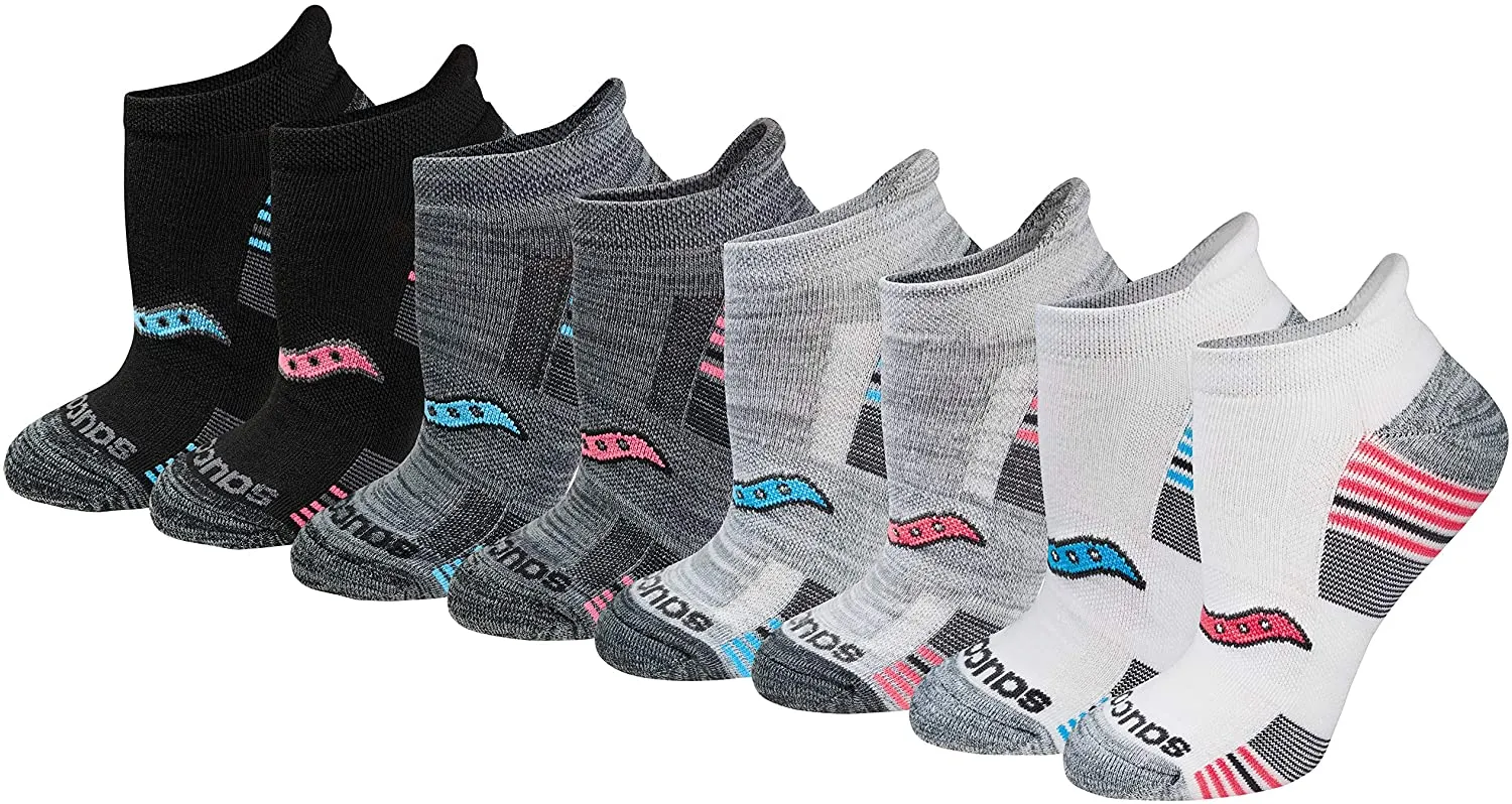 Saucony Women's Performance Heel Tab Athletic Socks (8 & 16 Pairs)