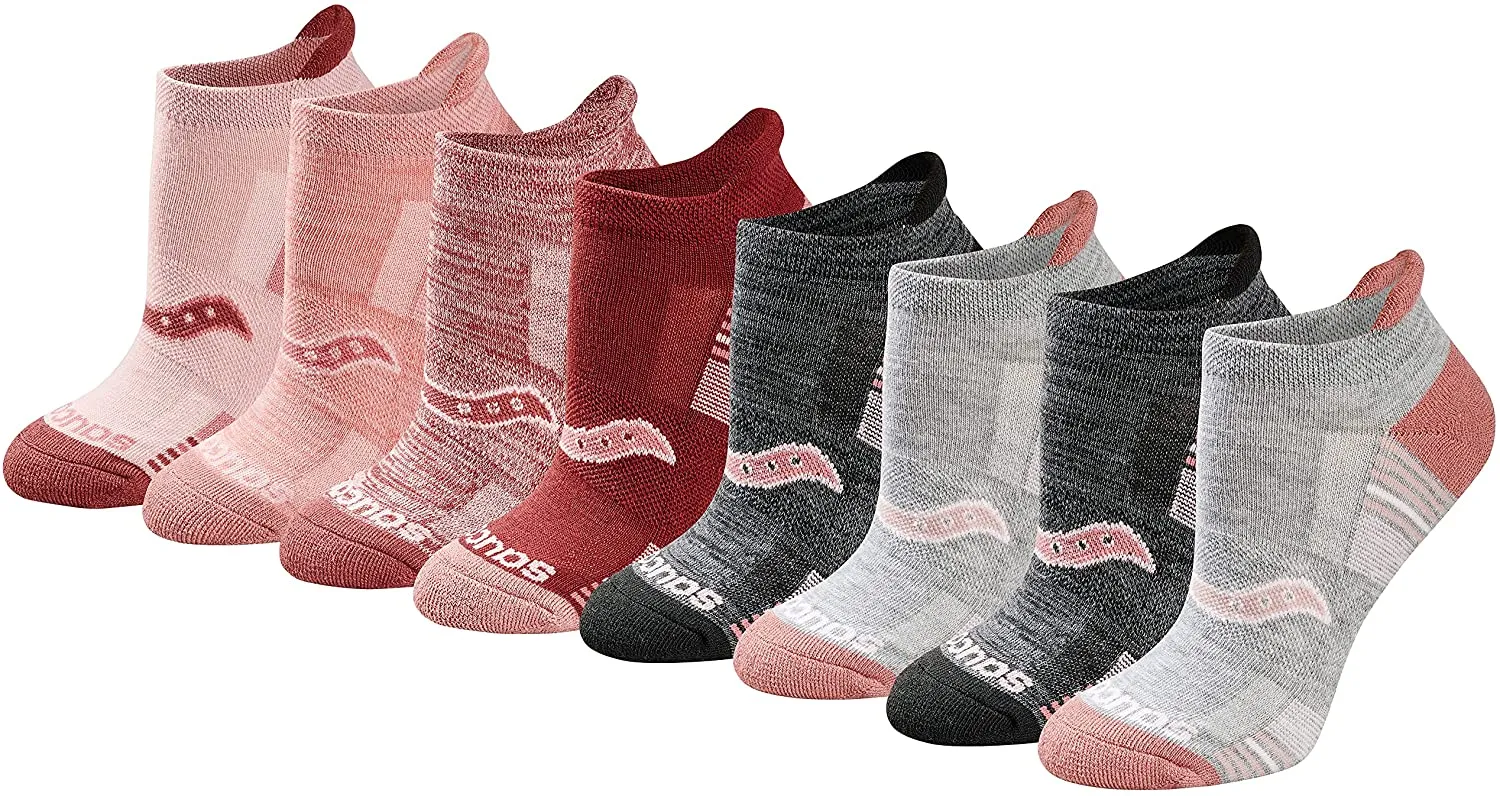 Saucony Women's Performance Heel Tab Athletic Socks (8 & 16 Pairs)