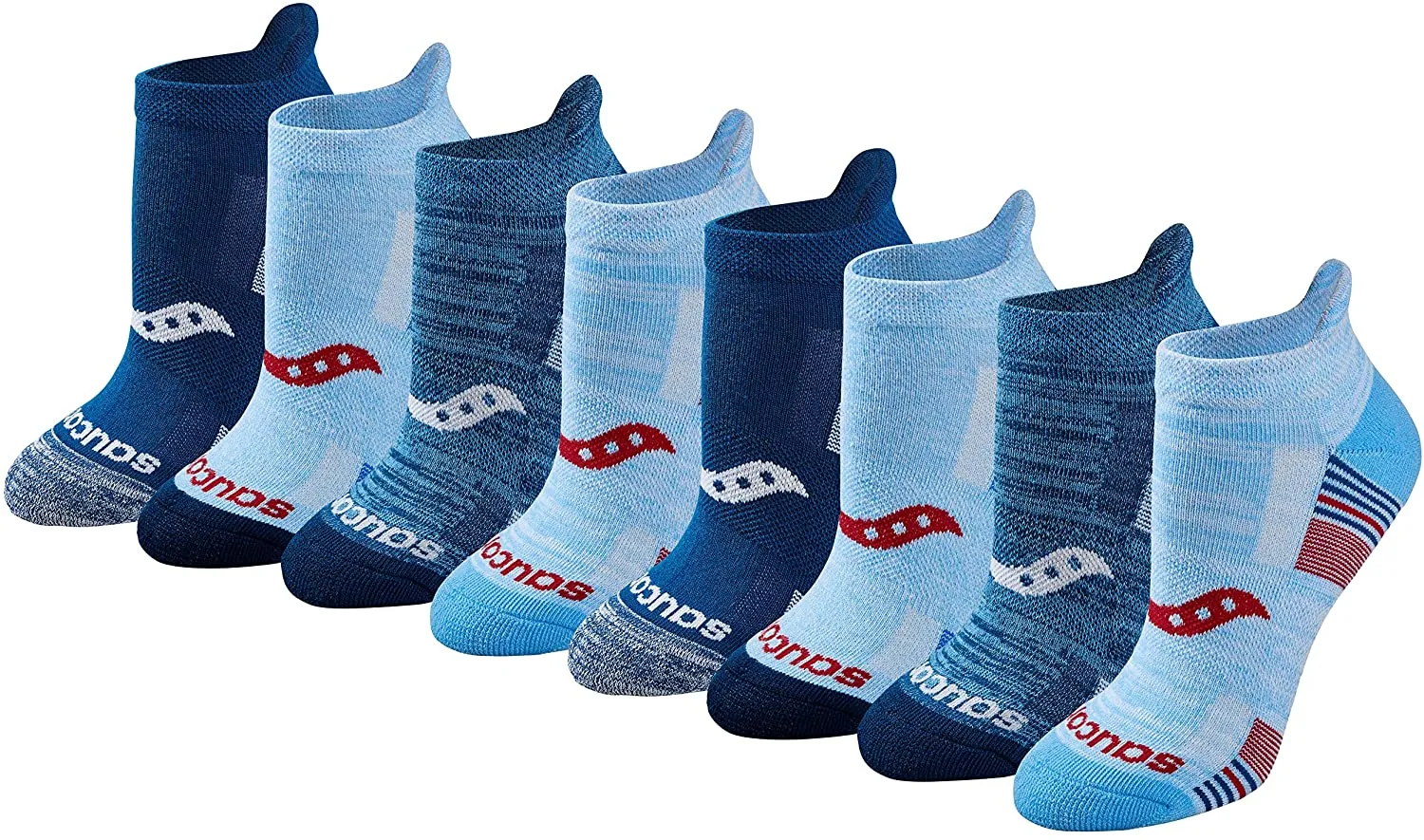 Saucony Women's Performance Heel Tab Athletic Socks (8 & 16 Pairs)