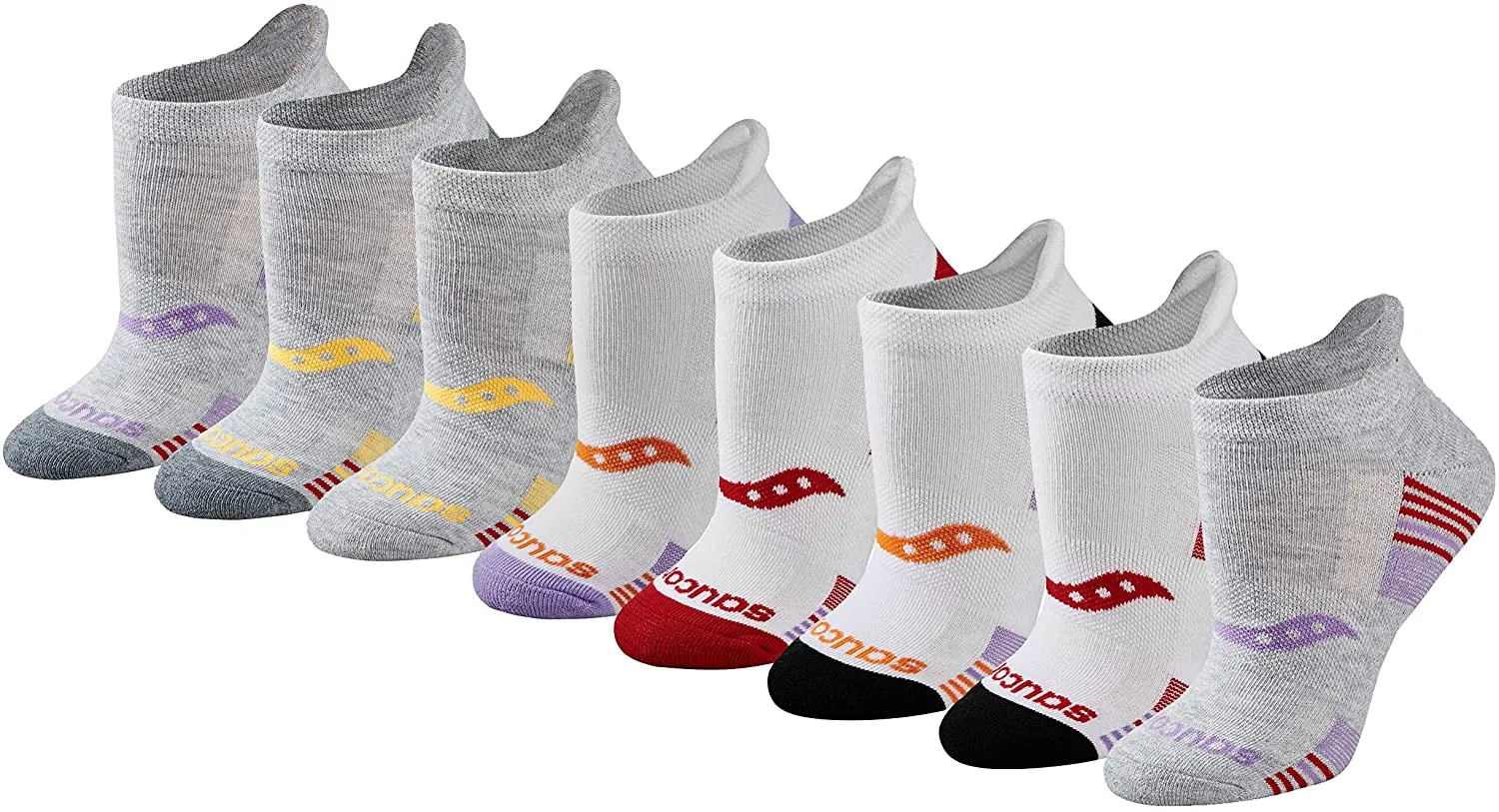 Saucony Women's Performance Heel Tab Athletic Socks (8 & 16 Pairs)