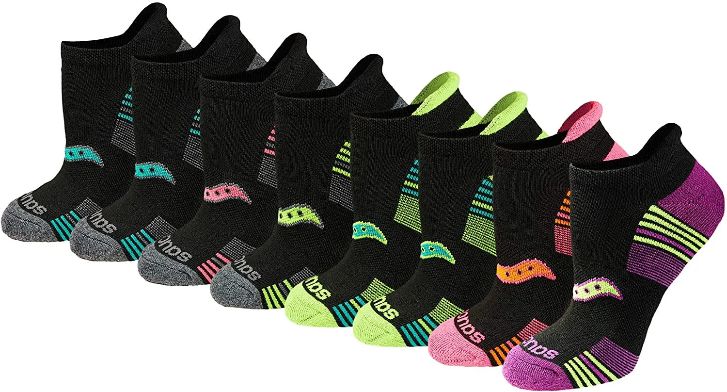 Saucony Women's Performance Heel Tab Athletic Socks (8 & 16 Pairs)