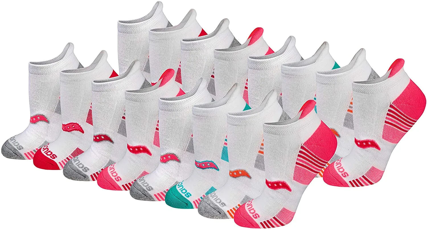 Saucony Women's Performance Heel Tab Athletic Socks (8 & 16 Pairs)